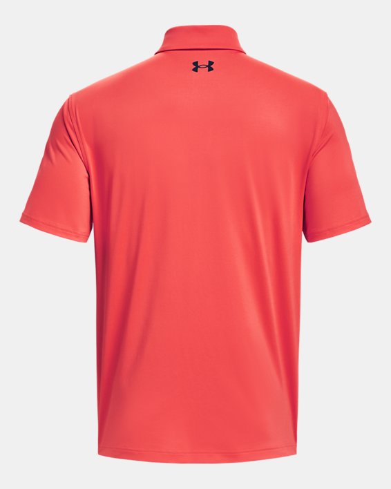 Men's UA Tee To Green Polo in Red image number 5